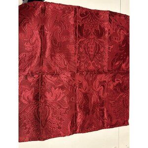4- St. Nicholas Square Red  jacquard Cloth Napkins Dinner Party Linens Christmas